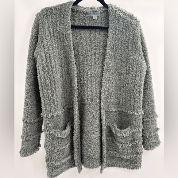 Barefoot Dreams CozyChic Boardwalk Cardigan Agave long sleeve Green size xs - Picture 1 of 14